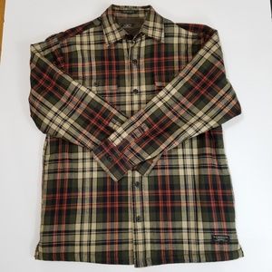 NWOT G.H BASS & CO Men's Plaid Flannel Shirt Sz M